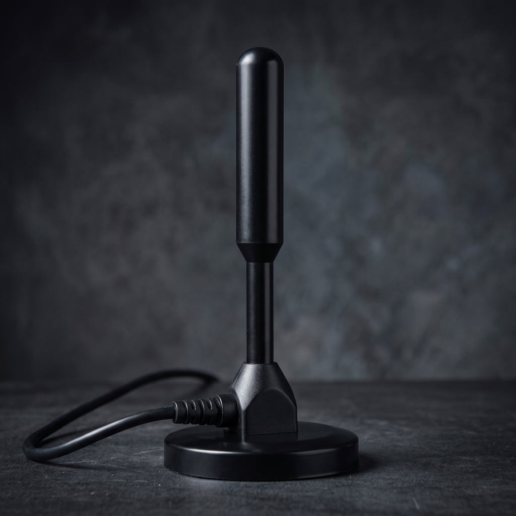 Antena TV base de cerca