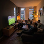Antena TV viendo fútbol