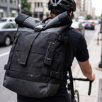 Cámara NR en mochila de bicicleta