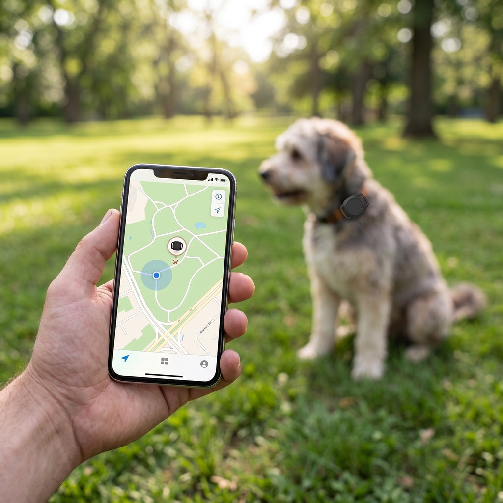 GPS para Mascotas vista de mapa en teléfono