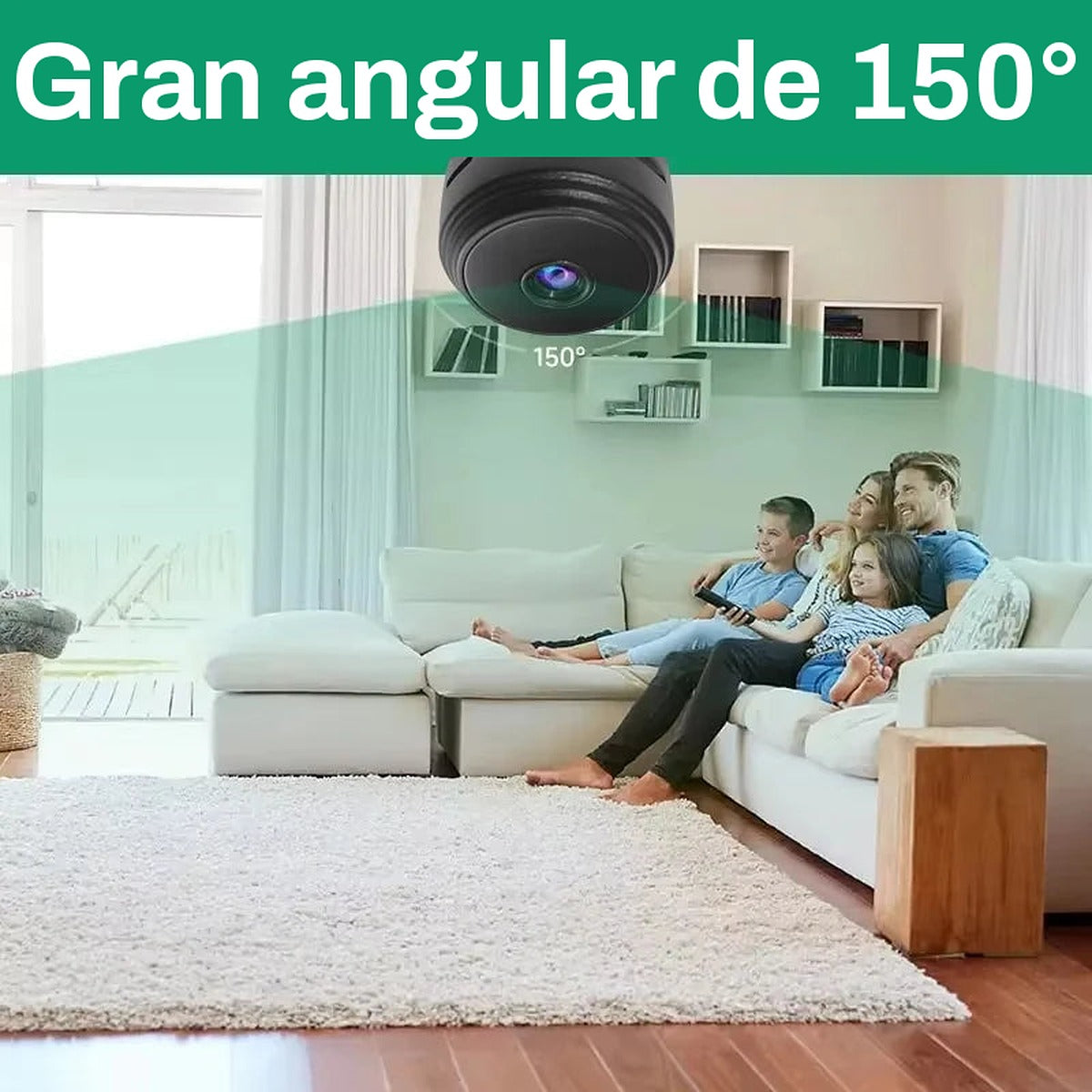 Cámara A9 con gran angular de 150°