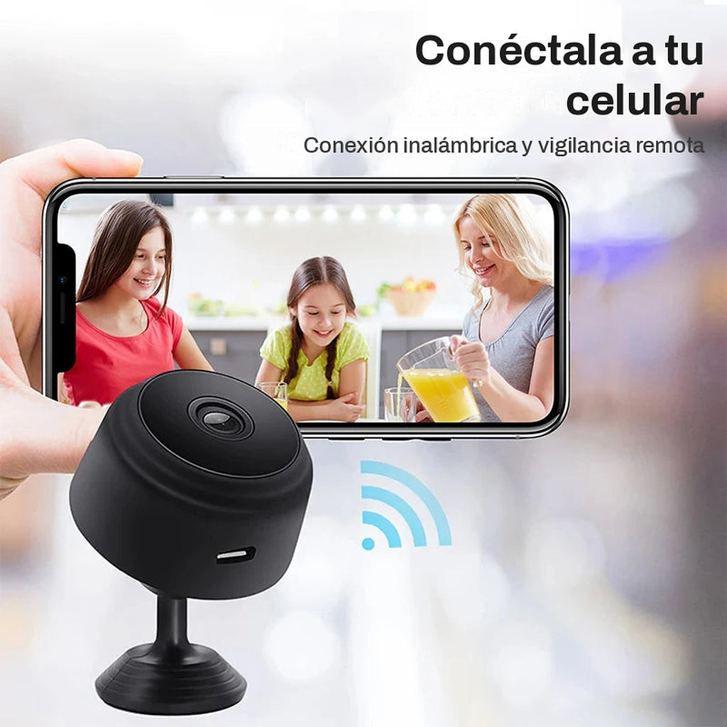 Cámara A9 conectada al celular