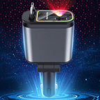 Cargador 4 en 1 para carro con proyector de estrellas