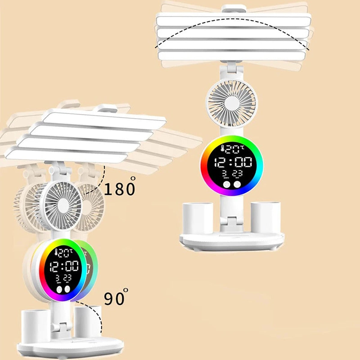 Lámpara Ventilador con Base de Carga Cozy – foto 4