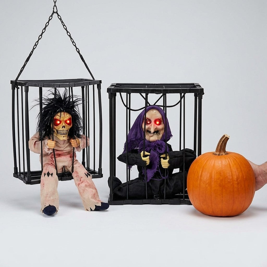 Practiko - Enjaulados De Halloween Con Luz Y Movimiento
