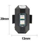 Medidas de la luz para ciclistas: 39 × 13 mm