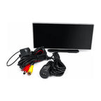 Pantalla CarPlay de 10 pulgadas con cámara de reversa, cables y cargador para carro