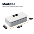 Medidas de la selladora de bolsas: 12,5 x 6,3 x 4 cm