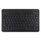 Teclado inalámbrico Bluetooth negro, delgado y recargable