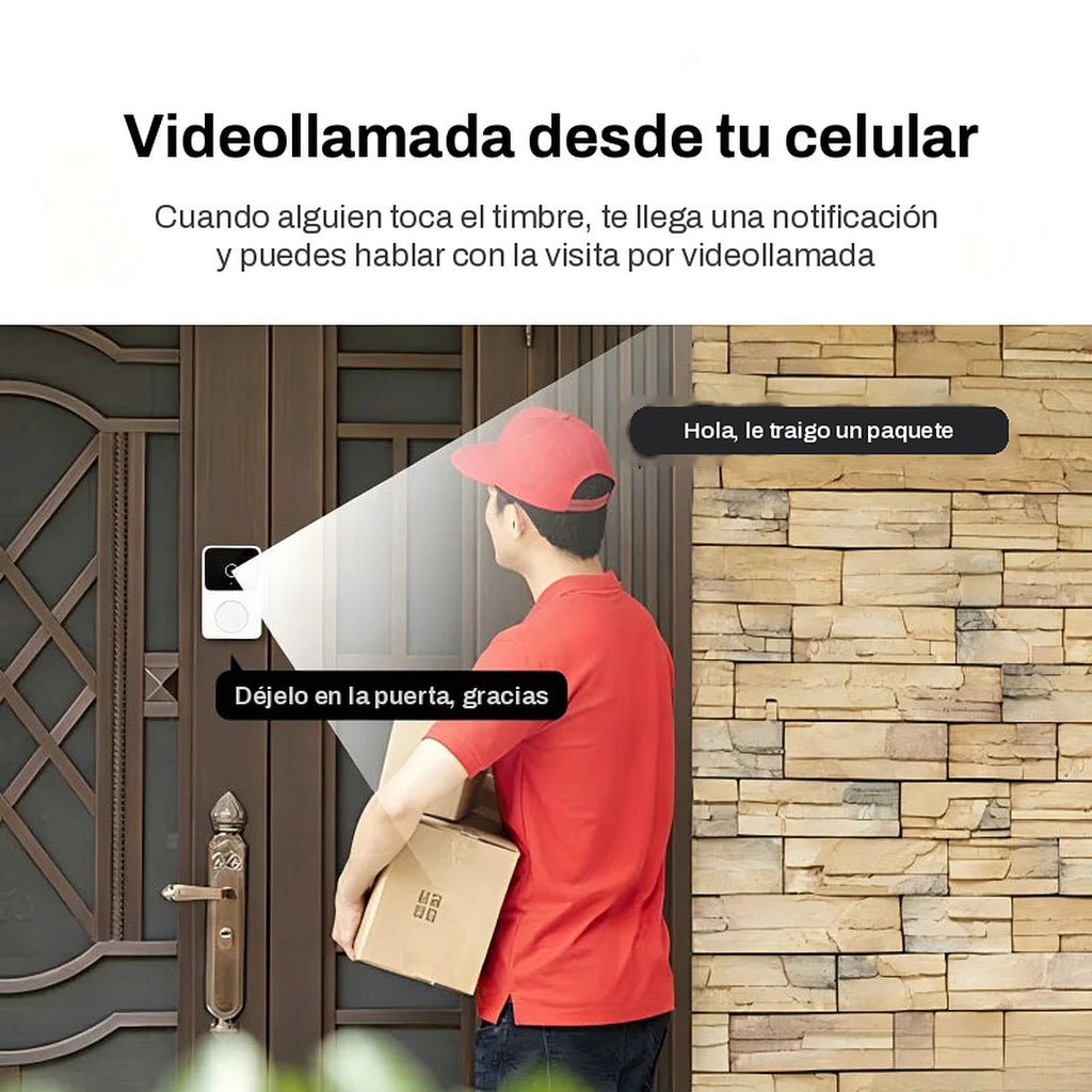 Timbre inteligente con videollamada al celular