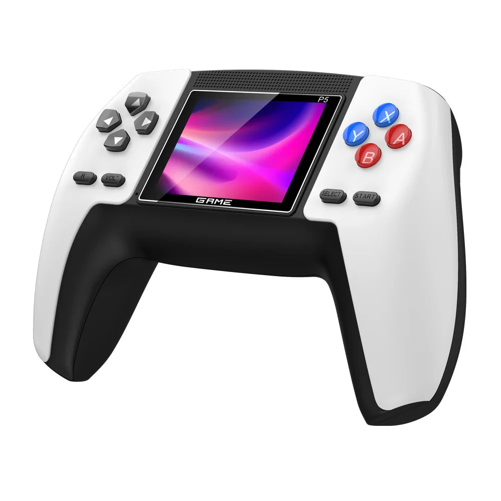 Consola retro P5 tipo control, color blanco