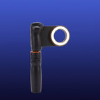 Producto sobre fondo degradado azul