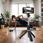 Selfie Stick L02S como tripode en ejercicio