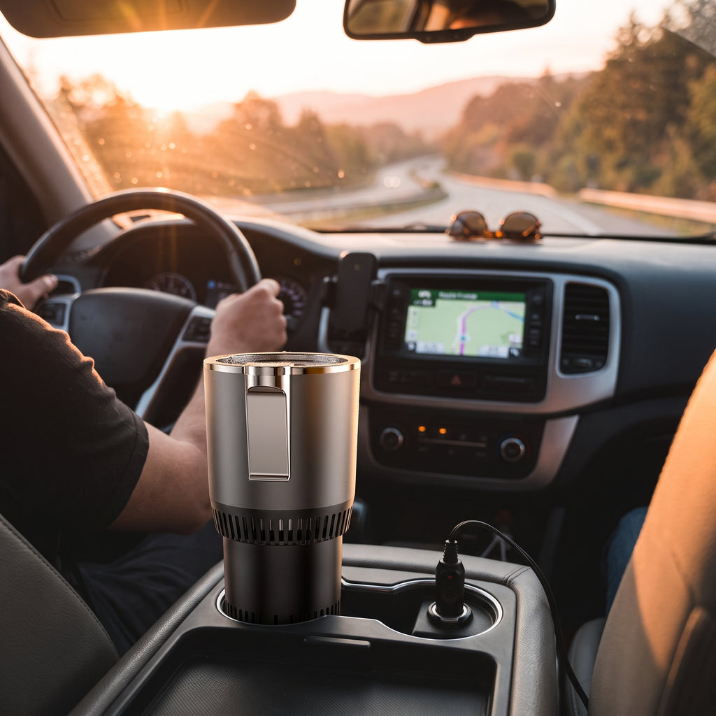Taza Eléctrica Térmica en viaje
